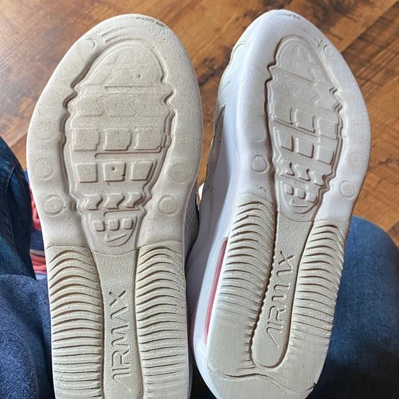 Nike White Sneakers with Pink, Blue, and Yellow Accents - Picture 3 of 3